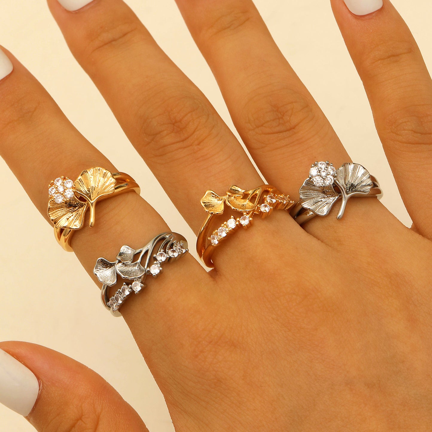 Light Luxury Open A Trendy Personalized Niche Finger Ring