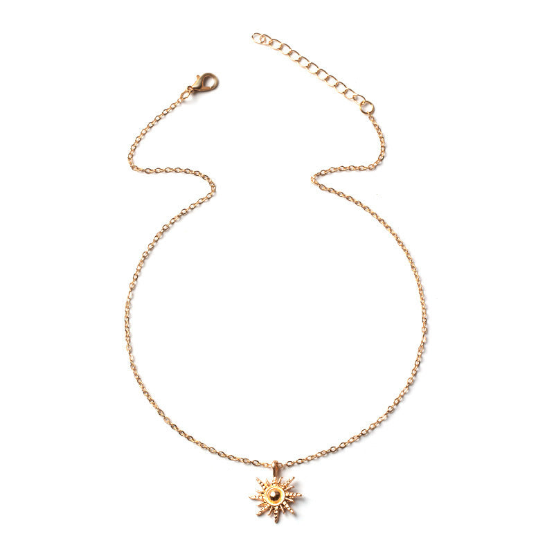 Sunlight-inspired Pendant Necklace Bold Clavicle Chain