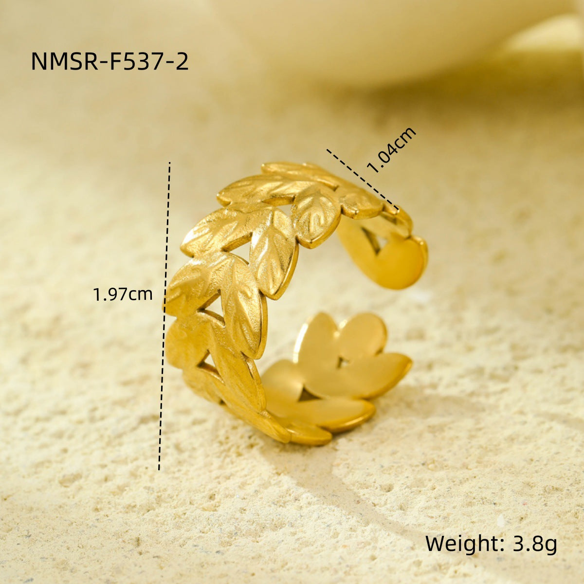 New Niche Stainless Steel Adjustable Ring In The Instagram Style