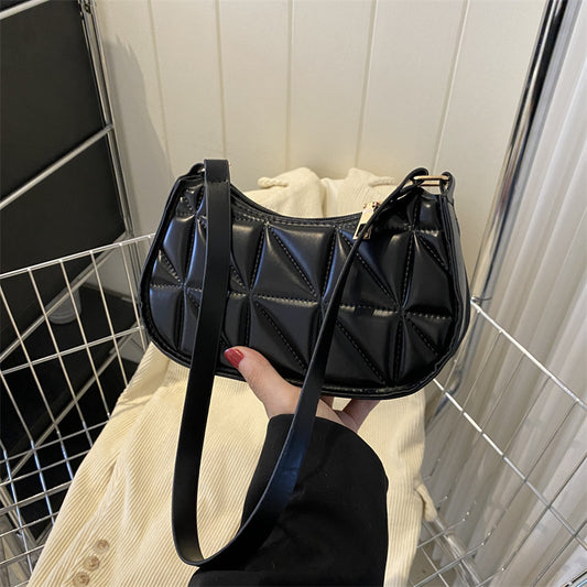 Retro Casual Portable Shoulder Bag Fashion Underarm Bag Women