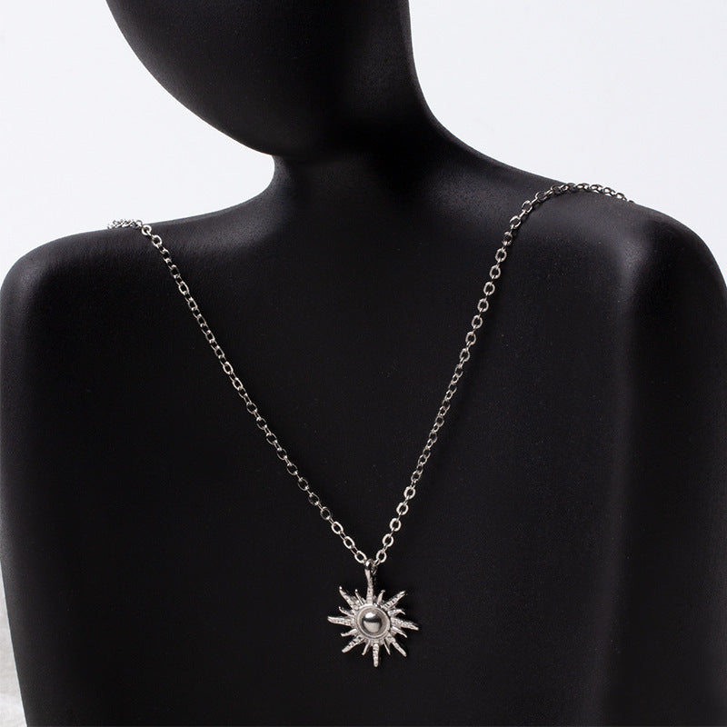 Sunlight-inspired Pendant Necklace Bold Clavicle Chain