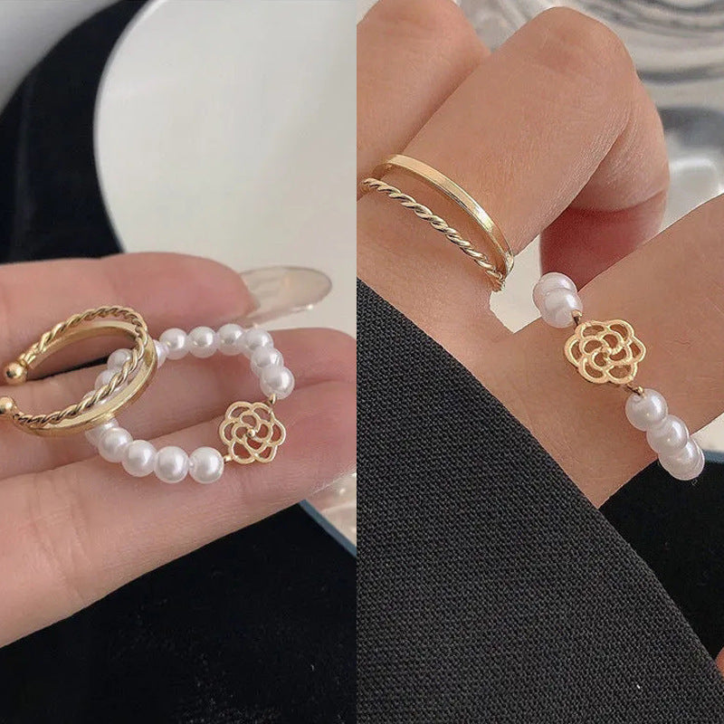 Influencer-style Minimalist Adjustable Geometric Ring