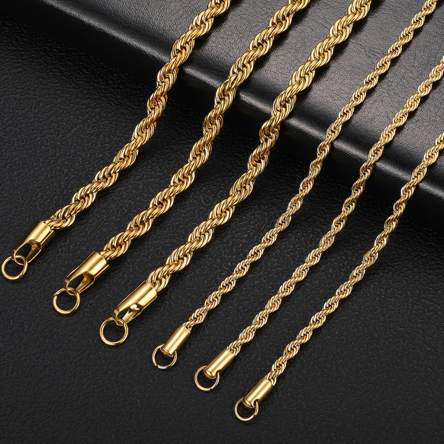 Stainless Steel Twist Chain Titanium Steel Necklace Clavicle Chain