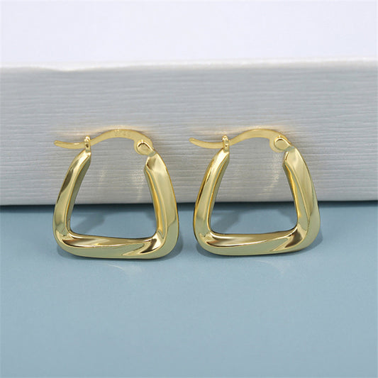 Versatile Triangular Geometric Metal Earrings For Women