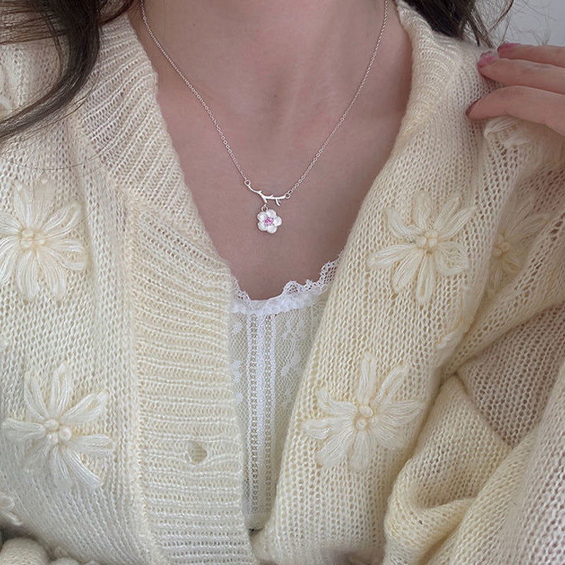 Versatile And Fresh Cherry Blossom Necklace
